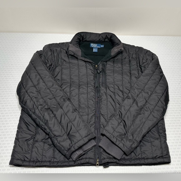 Polo Ralph Lauren Other - Vtg POLO Ralph Lauren Puffer  Bomber Jacket Men's XL Black Quilted Lined Chore